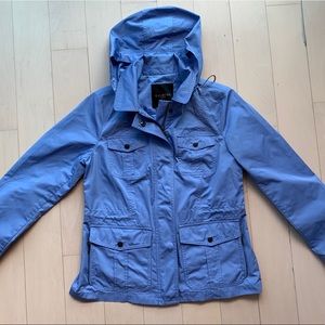 Talbots Rain Wind Jacket Size S Petite Periwinkle